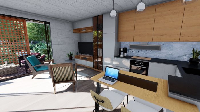 Desain interior rumah minimalis.4x10