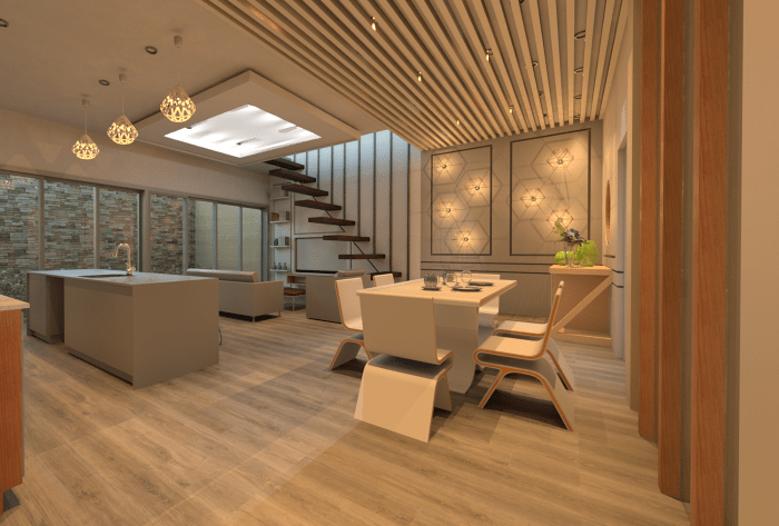 Desain interior rumah minimalis ruang sempit