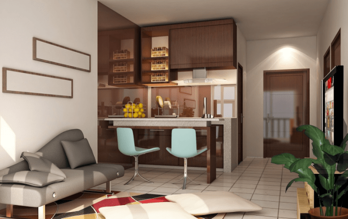 Desain interior rumah minimalis type 36 105