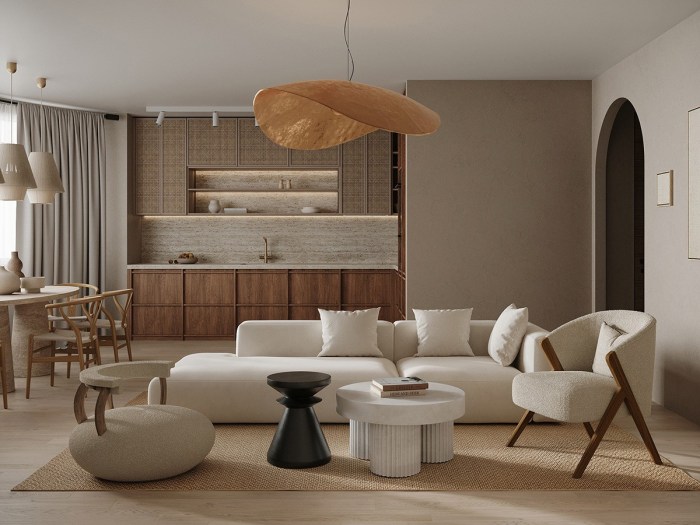 Wohnzimmer beige einrichten