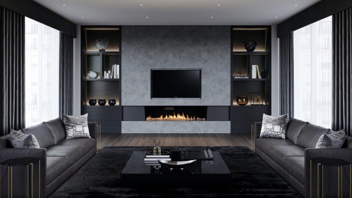 Black classic livingroom dark room living behance interior design rooms decor luxury elegant designs house bedroom board inspiration vwartclub gothic